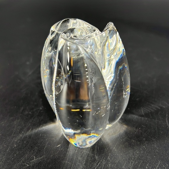 Dansk Crystal Rosebud Paperweight - Picture 4 of 7